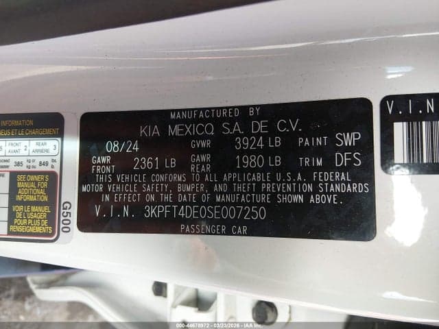 2025 KIA K4 LXS 9