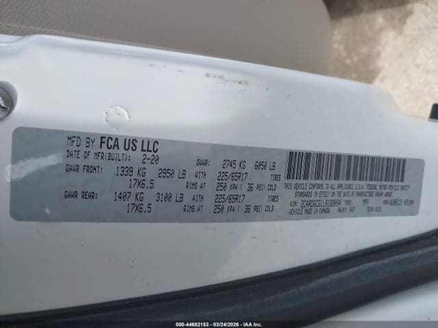 2020 DODGE GRAND CARAVAN SXT 9