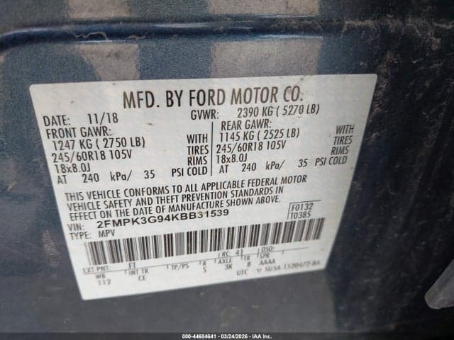 2019 FORD EDGE SE 9