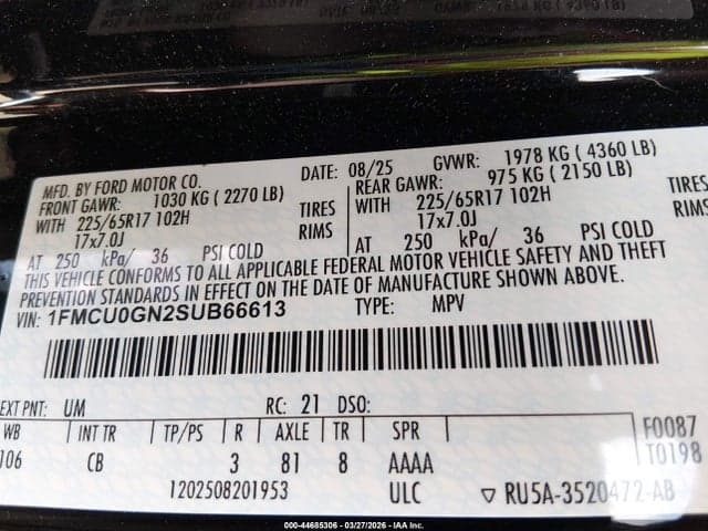 2025 FORD ESCAPE ACTIVE 9