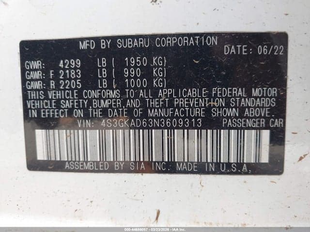 2022 SUBARU IMPREZA PREMIUM 9