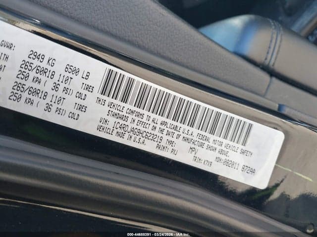 2017 DODGE DURANGO SXT AWD 9