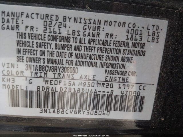2024 NISSAN SENTRA SV XTRONIC CVT 9
