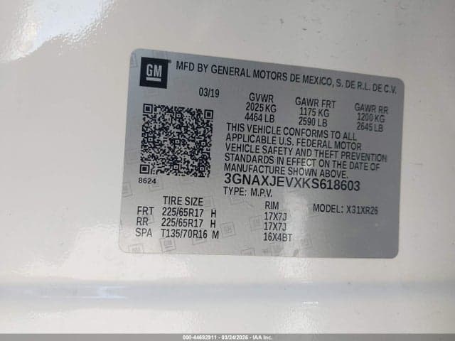 2019 CHEVROLET EQUINOX LT 9