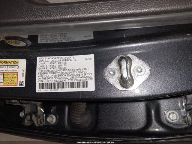 2025 HONDA ACCORD SE 9