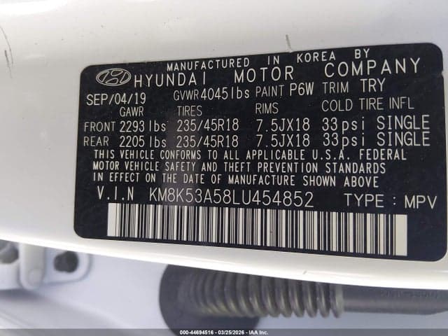 2020 HYUNDAI KONA ULTIMATE 9