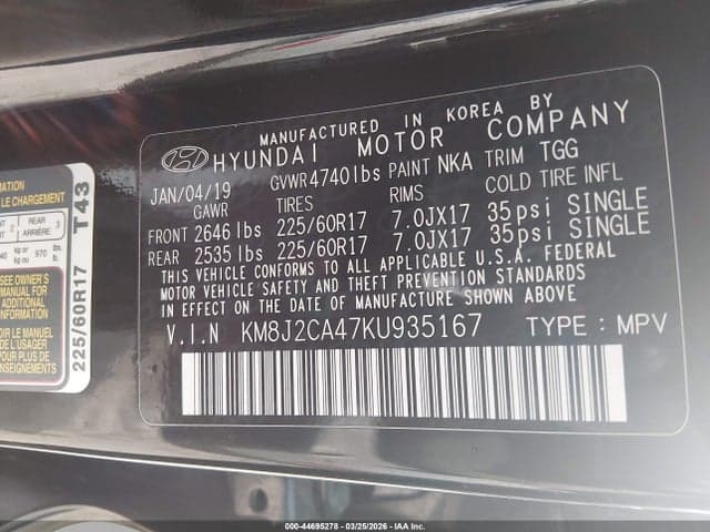2019 HYUNDAI TUCSON SE 9