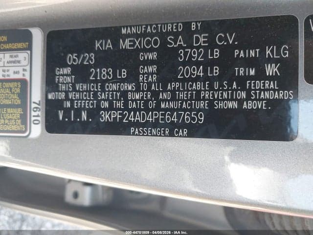 2023 KIA FORTE LXS 9