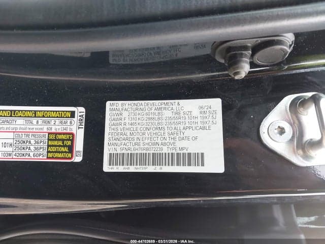 2024 HONDA ODYSSEY SPORT 9