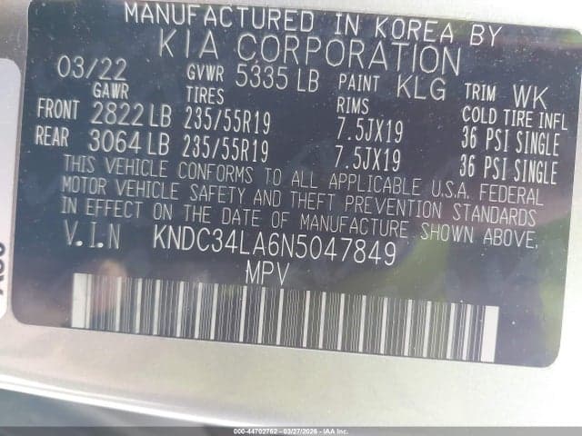 2022 KIA EV6 WIND 9