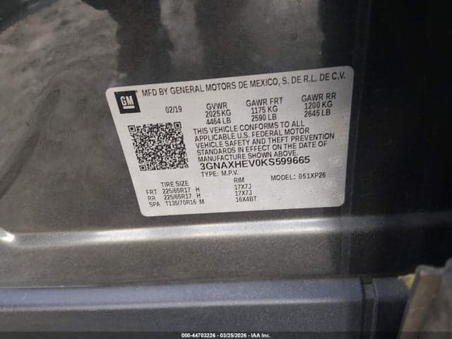 2019 CHEVROLET EQUINOX LS 9
