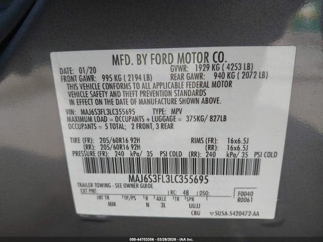 2020 FORD ECOSPORT S 9