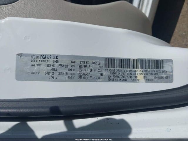 2019 DODGE GRAND CARAVAN SXT 9