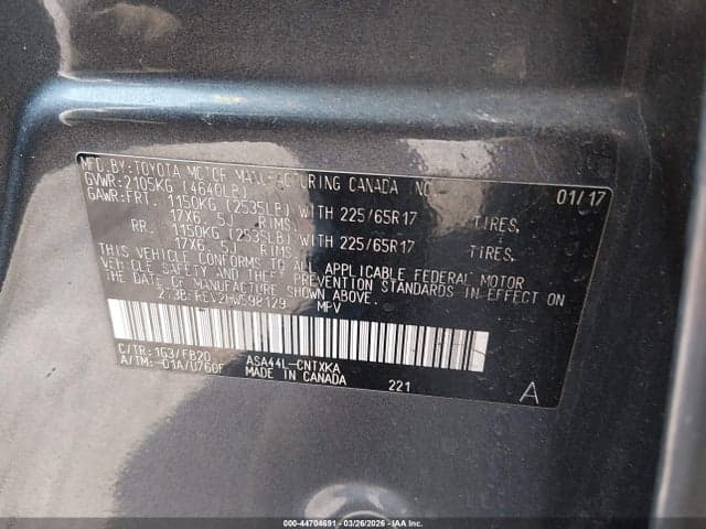 2017 TOYOTA RAV4 LE 9