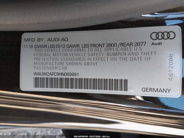 2017 AUDI A7 3.0T PREMIUM PLUS 9