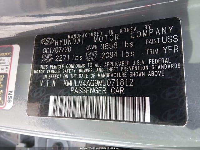 2021 HYUNDAI ELANTRA SEL 9