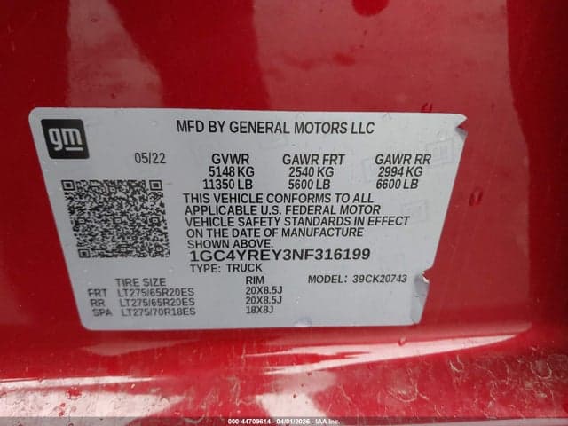 2022 CHEVROLET SILVERADO 2500HD 4WD STANDARD BED HIGH COUNTRY 9