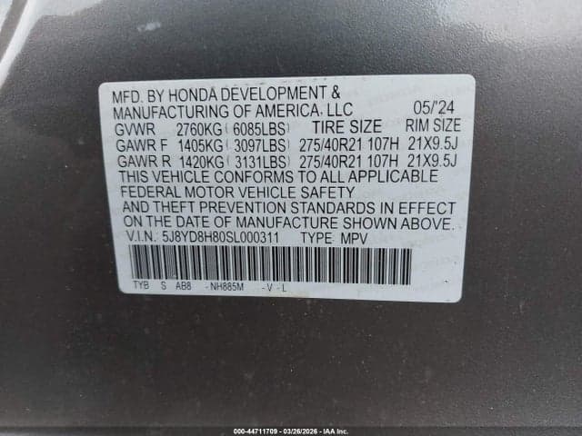 2025 ACURA MDX TYPE S ADVANCE PACKAGE 9