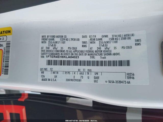 2019 FORD RANGER XLT 9