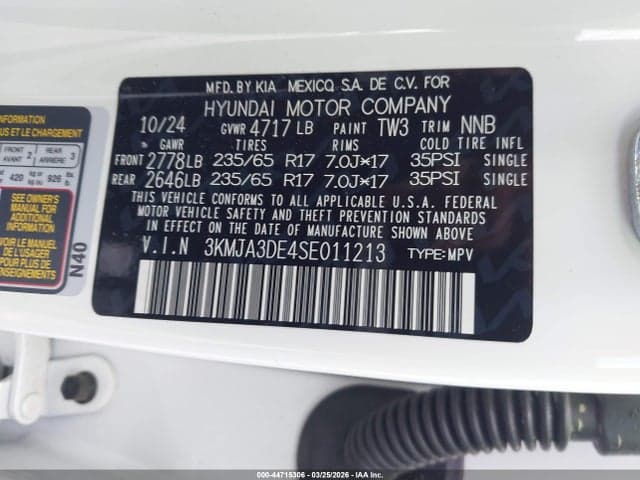 2025 HYUNDAI TUCSON SE 9