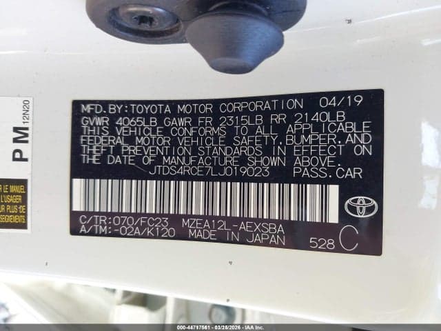 2020 TOYOTA COROLLA SE 9