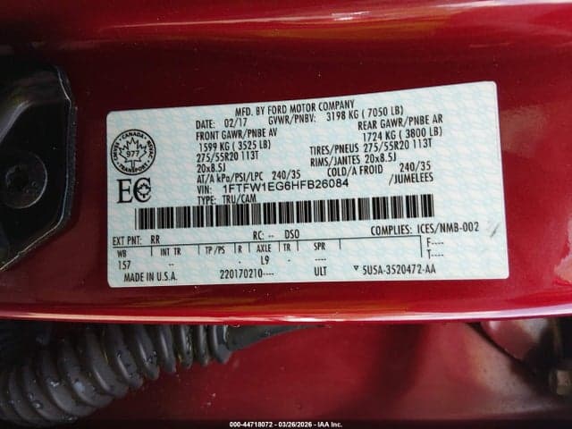 2017 FORD F-150 PLATINUM 9