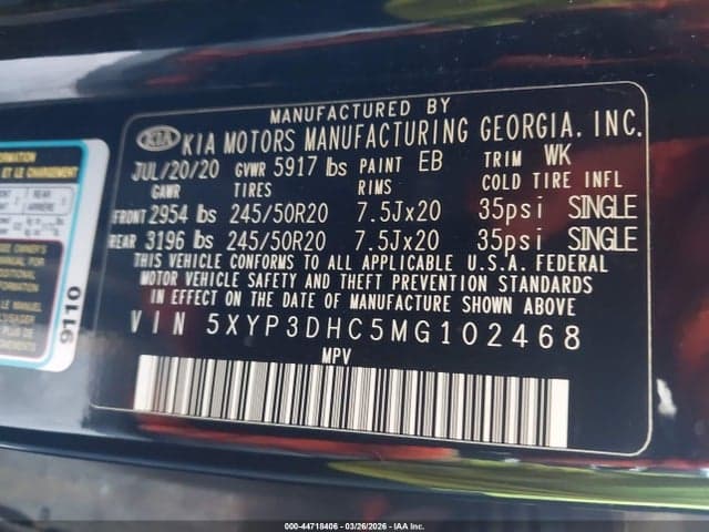 2021 KIA TELLURIDE EX 9