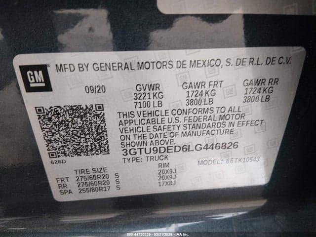 2020 GMC SIERRA 1500 9