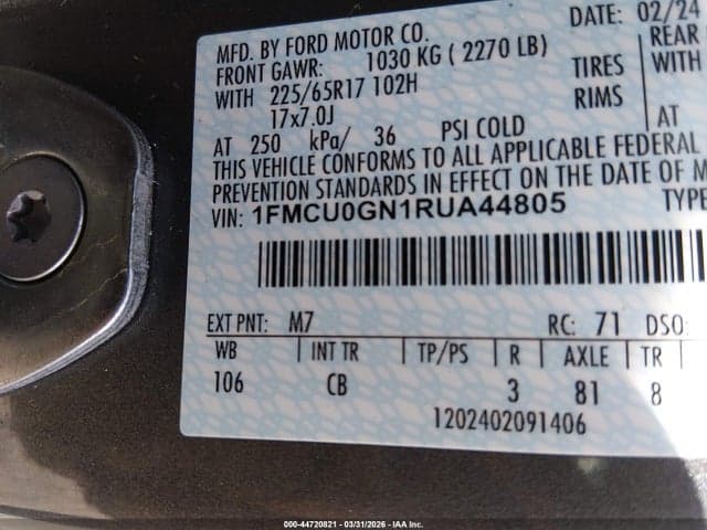 2024 FORD ESCAPE ACTIVE 9
