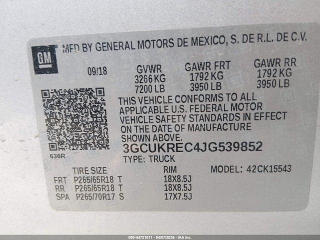 2018 CHEVROLET SILVERADO 1500 2LT 9