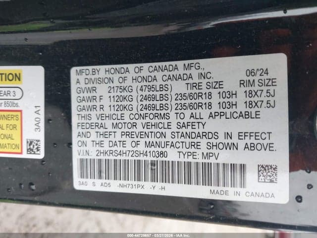 2025 HONDA CR-V EX-L AWD 9