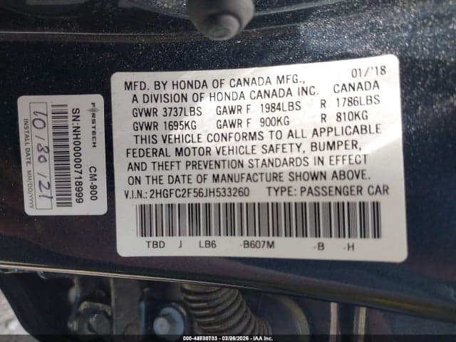 2018 HONDA CIVIC LX 9