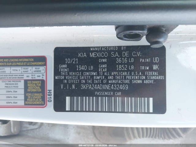 2022 KIA RIO S 9