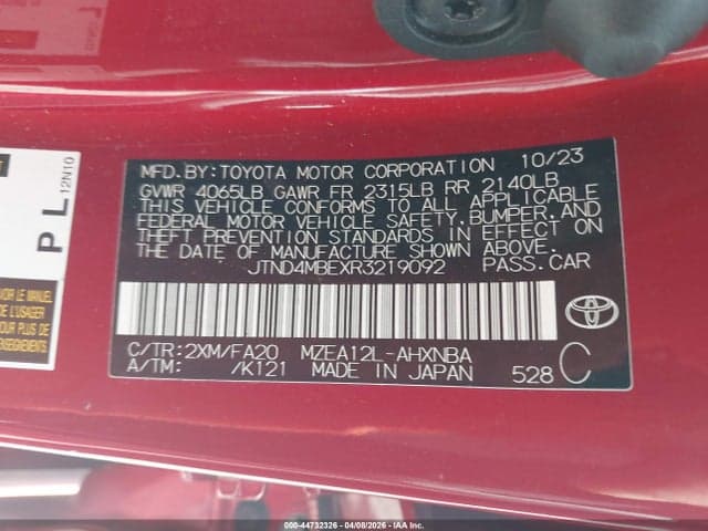 2024 TOYOTA COROLLA SE 9