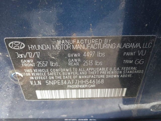 2017 HYUNDAI SONATA SPORT 9