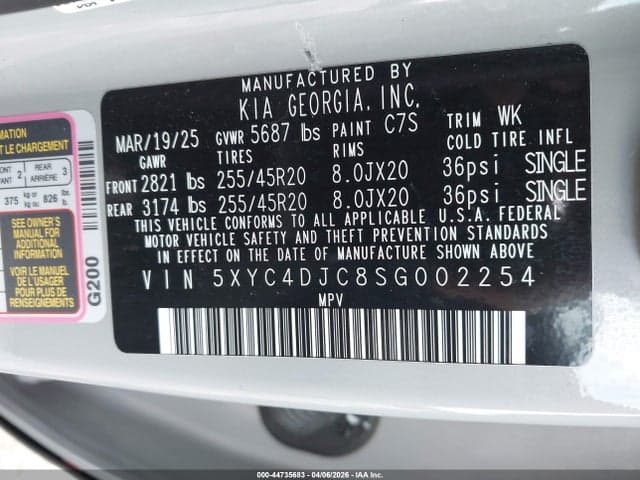 2025 KIA EV6 GT-LINE 9