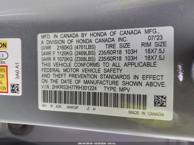 2024 HONDA CR-V EX-L 2WD 9