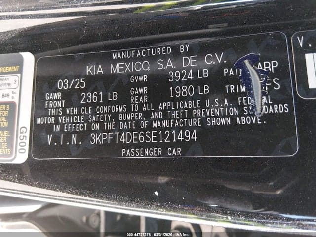 2025 KIA K4 LXS 9