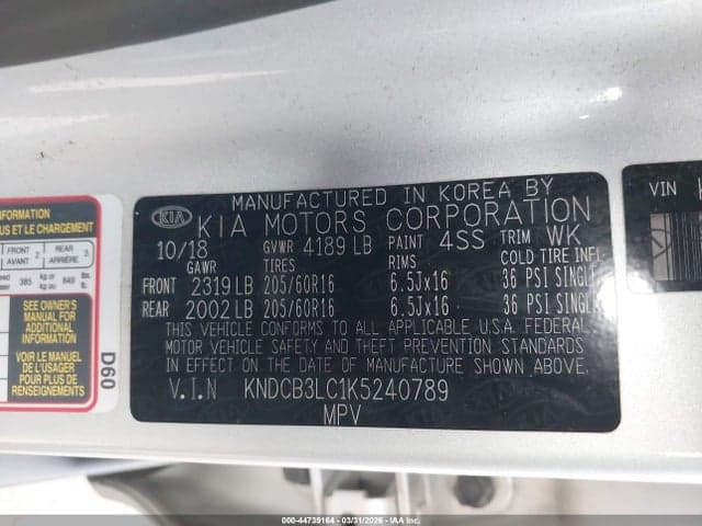 2019 KIA NIRO LX 9