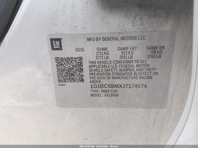 2018 CHEVROLET CRUZE LS AUTO 9