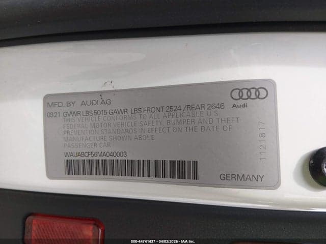 2021 AUDI A5 SPORTBACK PREMIUM 40 TFSI QUATTRO S TRONIC 9