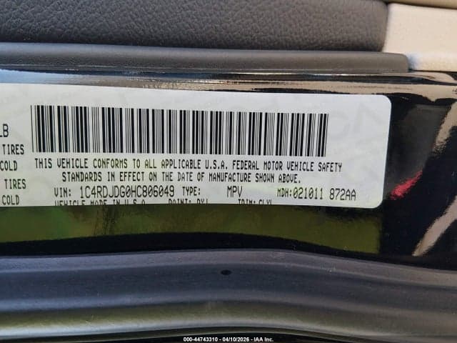 2017 DODGE DURANGO GT AWD 9