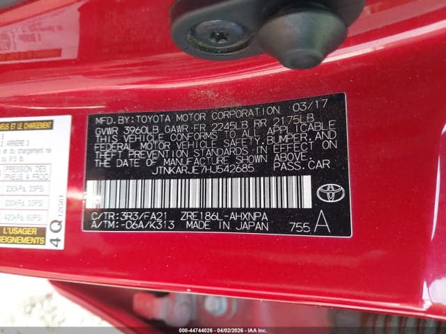 2017 TOYOTA COROLLA IM 9