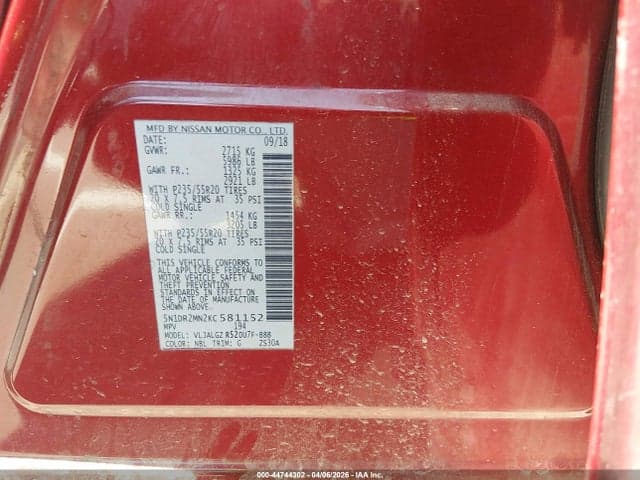 2019 NISSAN PATHFINDER SL 9
