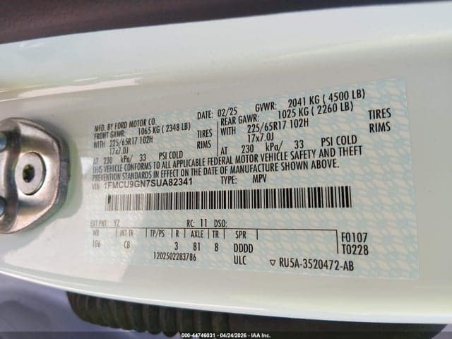 2025 FORD ESCAPE ACTIVE 9