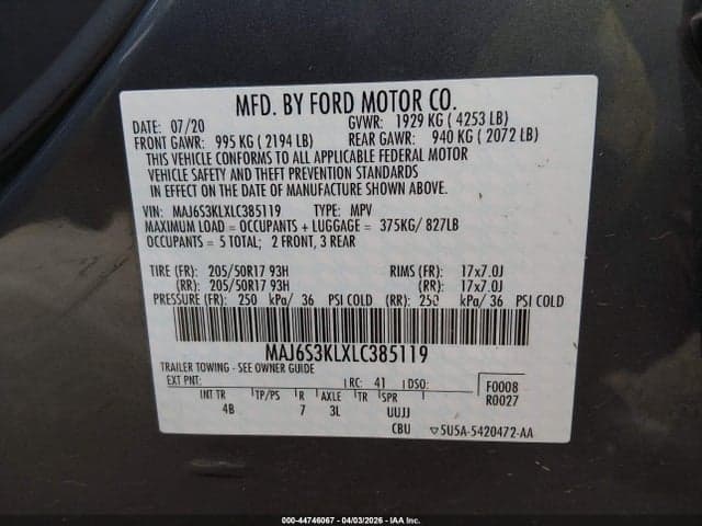 2020 FORD ECOSPORT TITANIUM 9