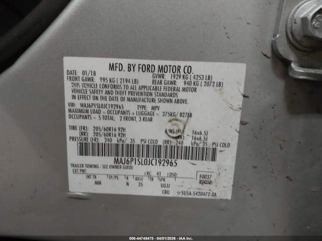 2018 FORD ECOSPORT S 9