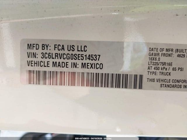 2025 RAM PROMASTER 2500 9