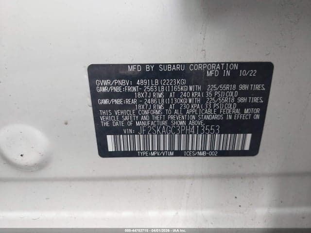 2023 SUBARU FORESTER SPORT 9