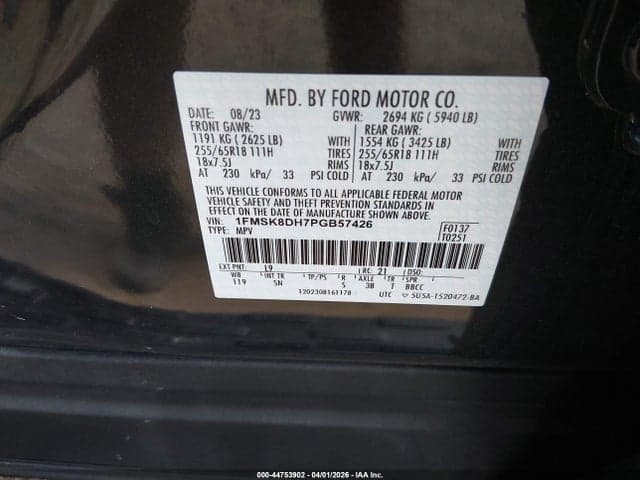 2023 FORD EXPLORER XLT 9